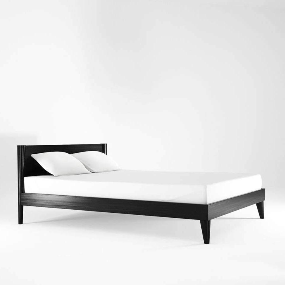 Beds & Bed Frames Vintage Queen Sized Bed Satin Black