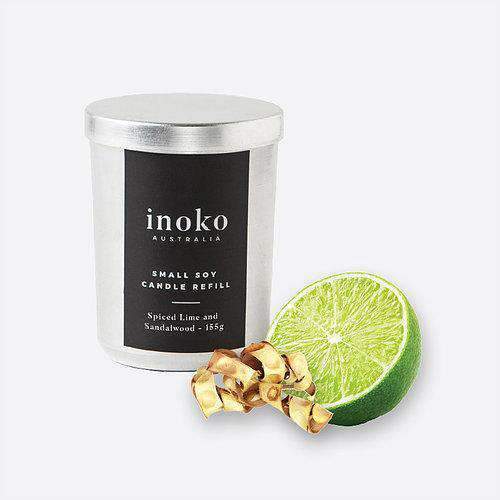Small Candle Refill (Spiced Lime & Sandalwood) Candles & Candle Holders Inoko 