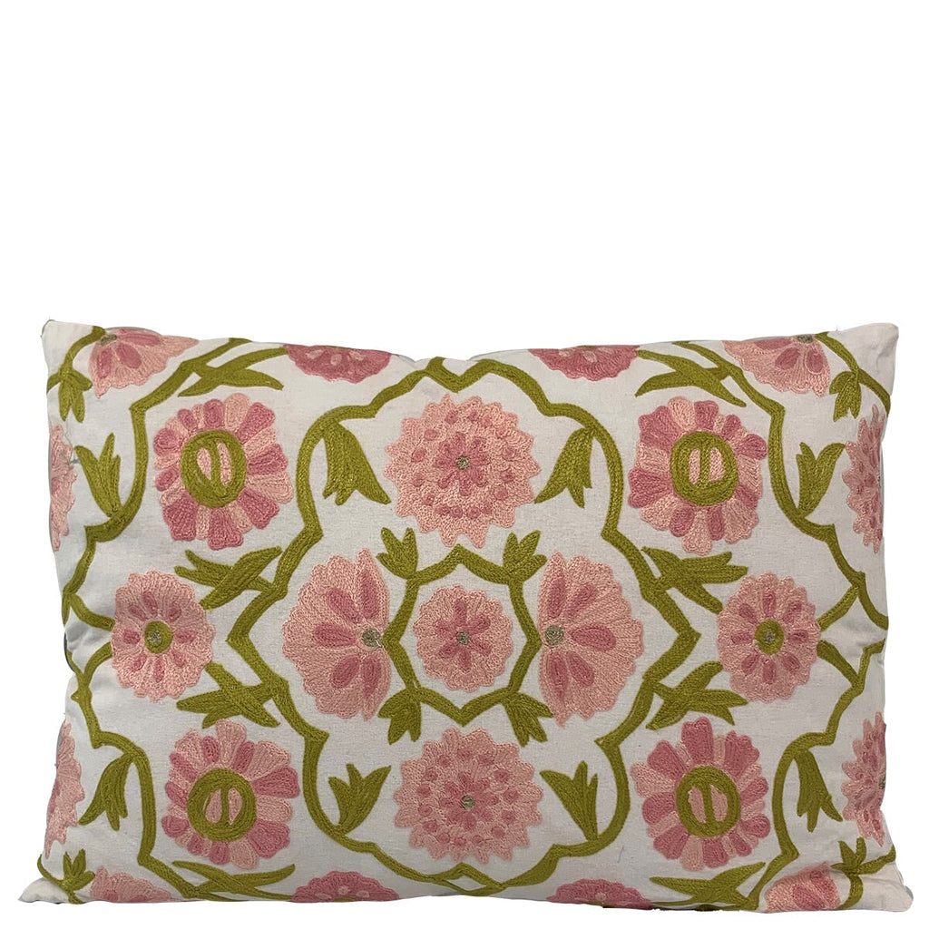 Chair & Sofa Cushions Suzani Floral Cushion Pale Pink 40X60CM