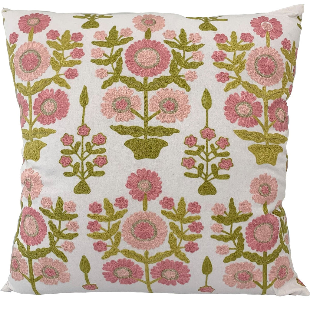 Chair & Sofa Cushions Suzani Floral Cushion Pale Pink 60X60CM