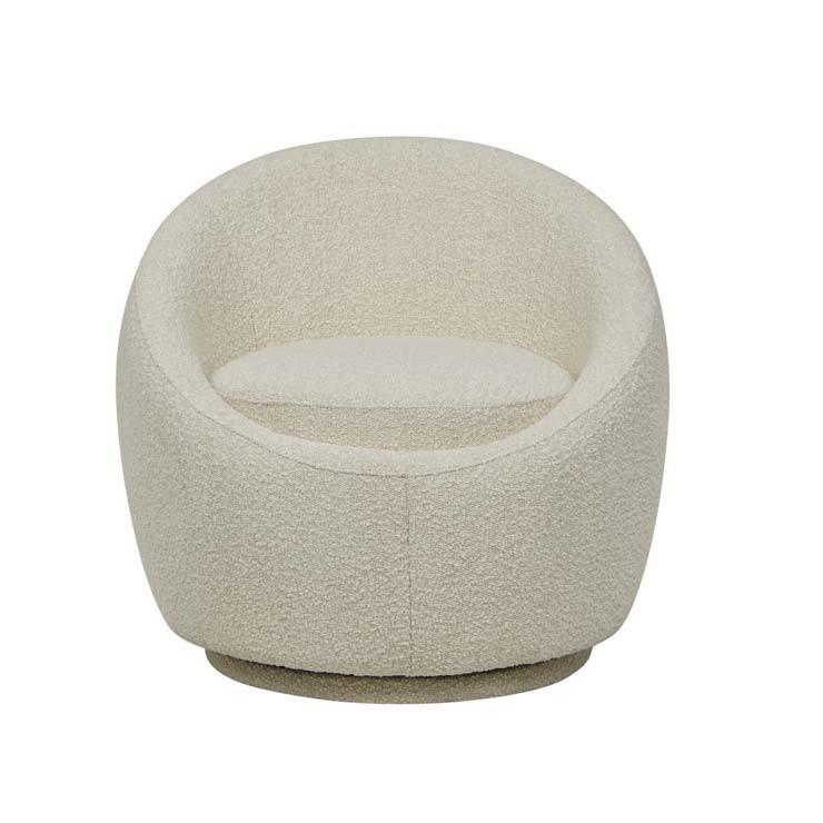 Chairs Beige Boucle Kennedy Globe Occasional Chair