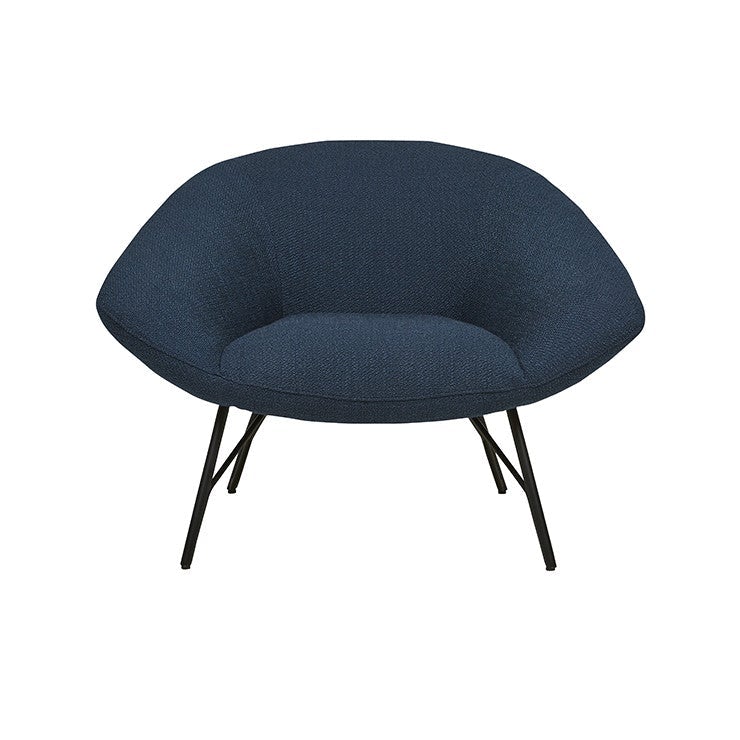Chairs Navy/Black Felix Angled Arm Occasional