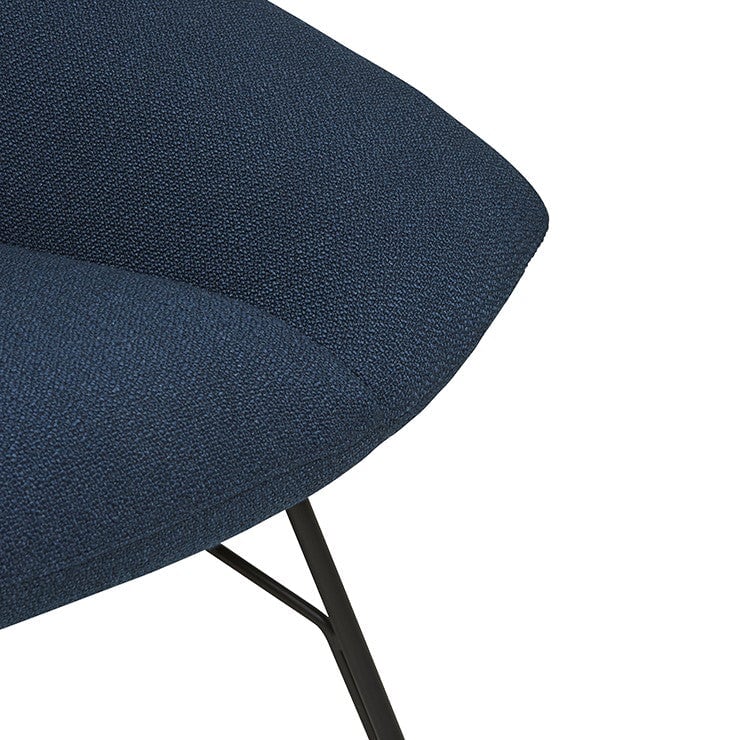 Chairs Navy/Black Felix Angled Arm Occasional, Ex-Display