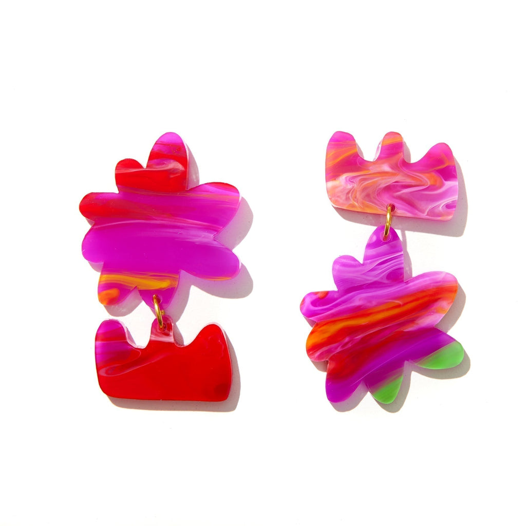 Charms & Pendants Watercolour Scarlette Allegra Earrings