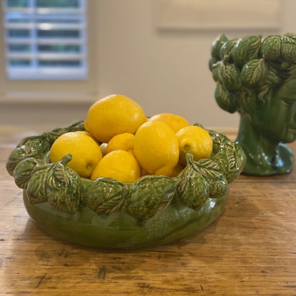Decorative Bowls Mode Lemon Bowl Green 33DX6.5H
