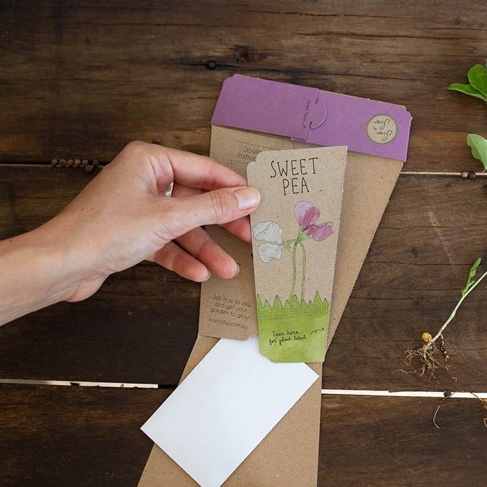 Greeting & Note Cards Sweet Pea Gift of Seeds