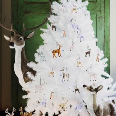 Holiday Ornaments Doe Decoration Grey