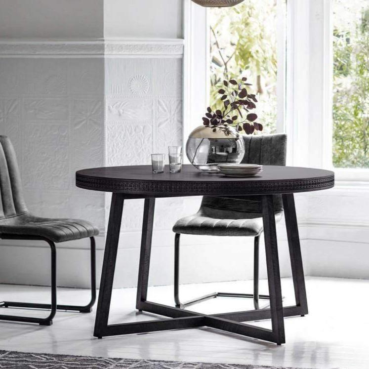 Kitchen & Dining Room Tables Solid Baha Boutique Round Dining Table 120X120X75CM