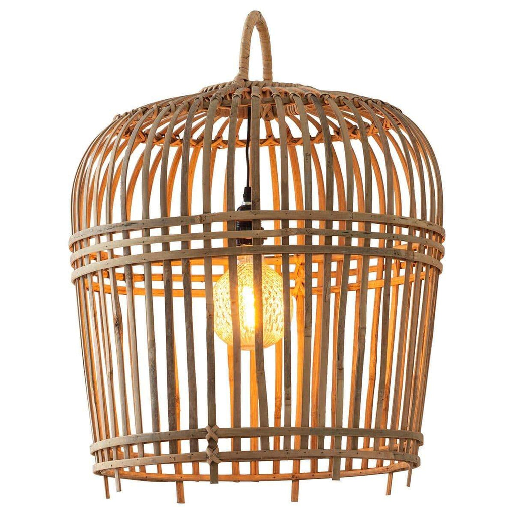 Phyllis Wooden Basket Lampshade-Small / Natural-VAVOOM