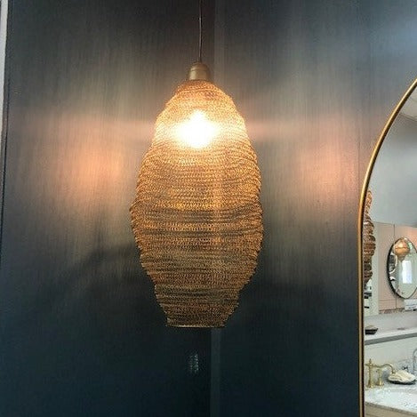 Lamps Crochet Lamp Pod Medium Gold