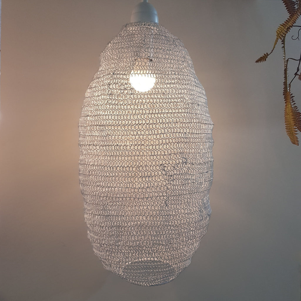 Lamps Crochet Lamp Pod Medium White Iron