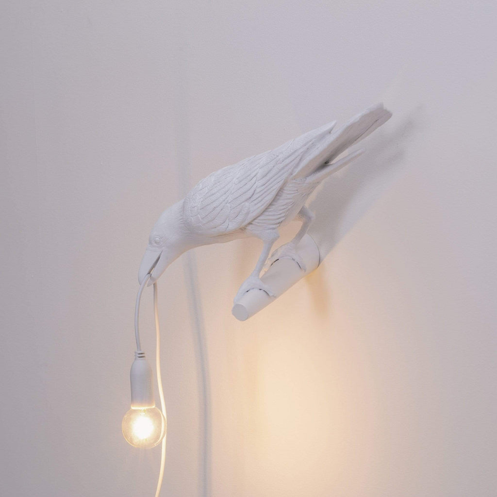 Lamps Looking Left Bird Indoor Lamp White