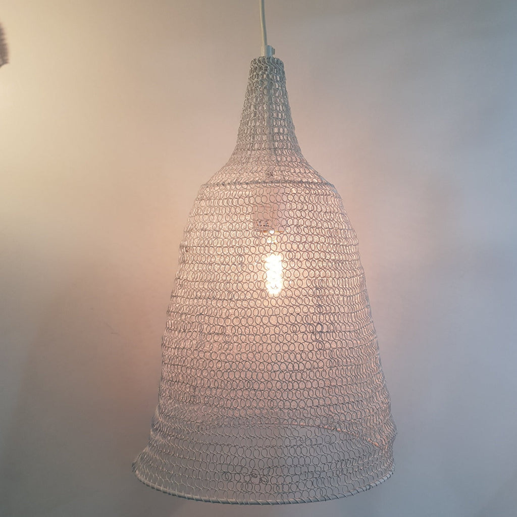 Lighting Crochet Lamp Cone White