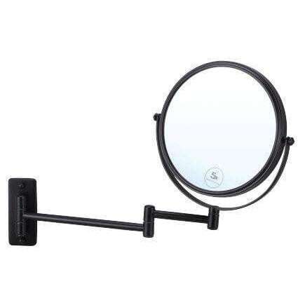 5X Black Magnifying Round Mirror--VAVOOM