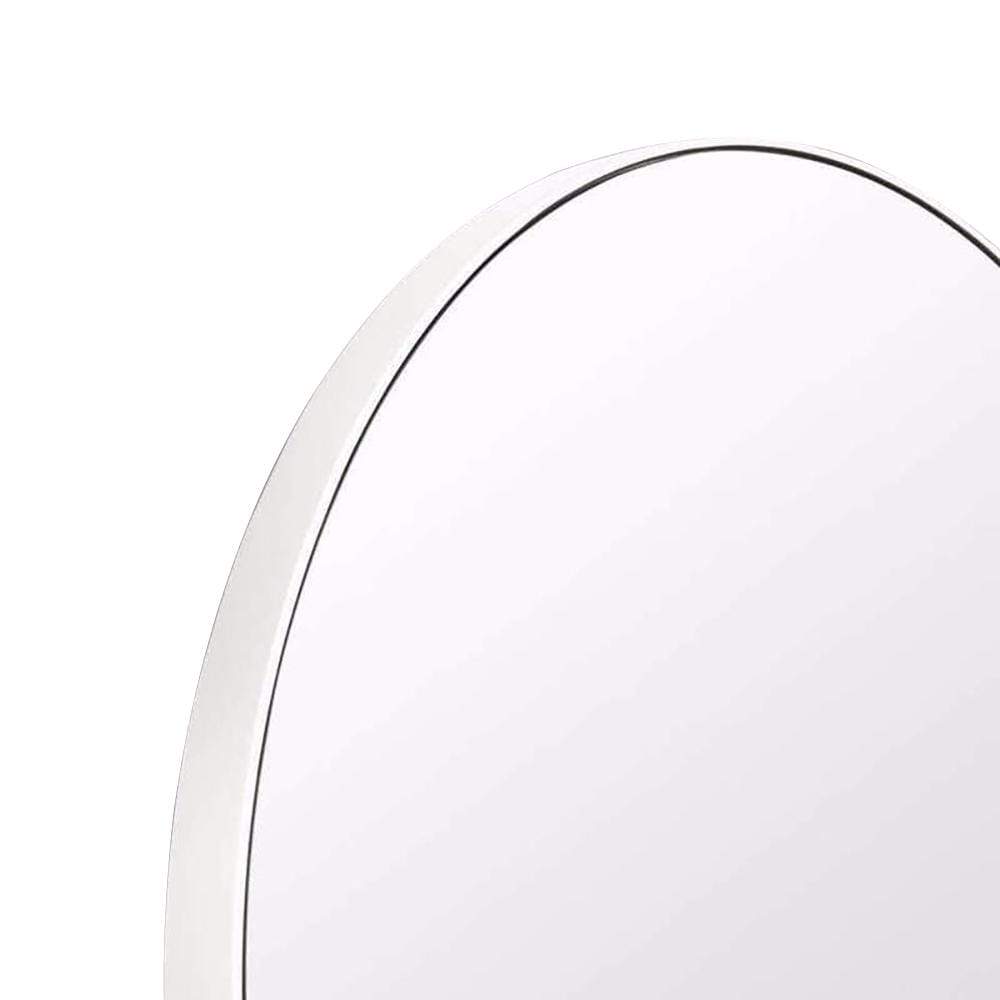 Mirrors Flynn Round Mirror - Bright White - 100CM