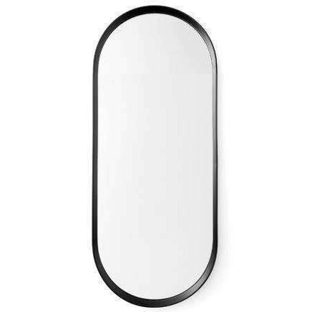 Mirrors Hera Black Oval Mirror With Metal Frame