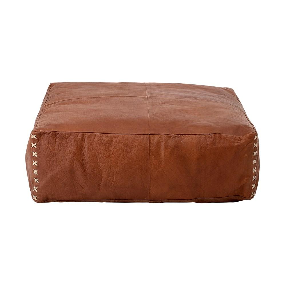 Ottoman Cushions Copy of Bloomingville Pouf Brown Leather