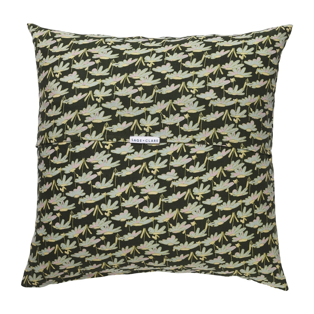 Pillowcases & Shams Hayle Linen Euro Pillowcase Set Forest