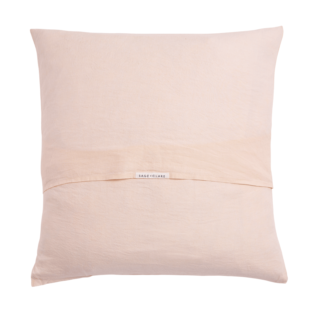 Pillowcases & Shams Linen Euro Pillowcase Set Blush