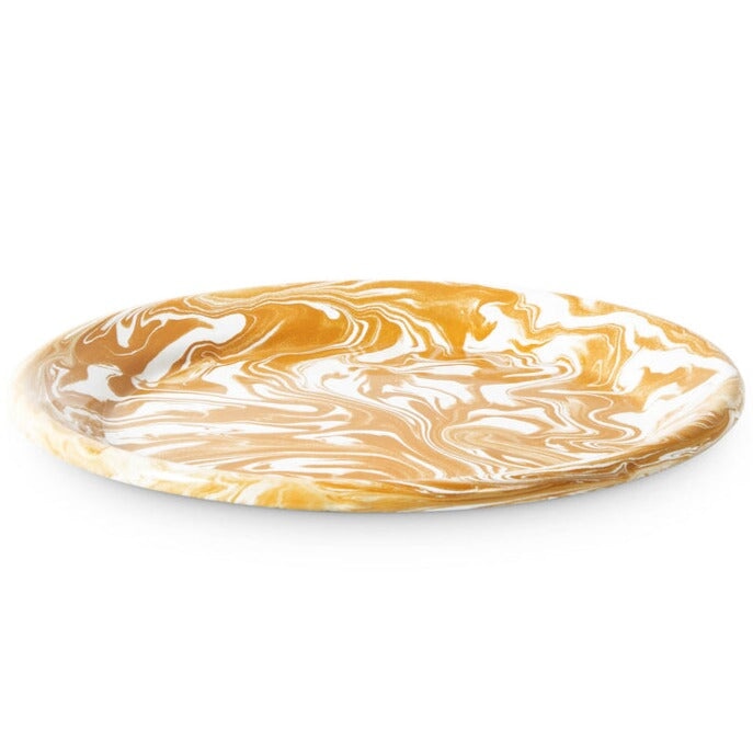 Plates Golden Marble Enamel Plate Set Of 2 One Size