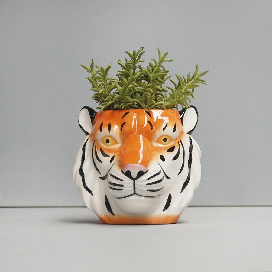 Pots & Planters Tiger Ceramic Planter
