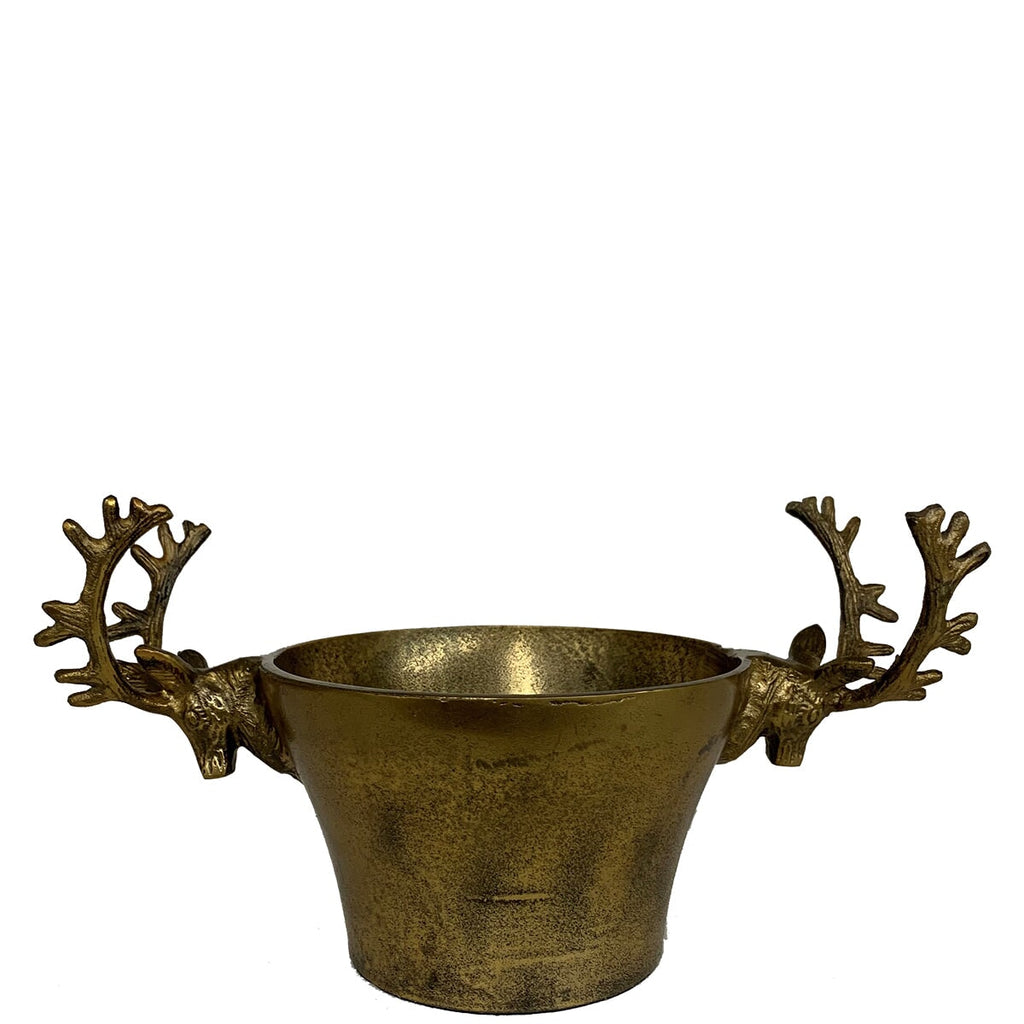 Reindeer Bowl Small Raw Antique Gold