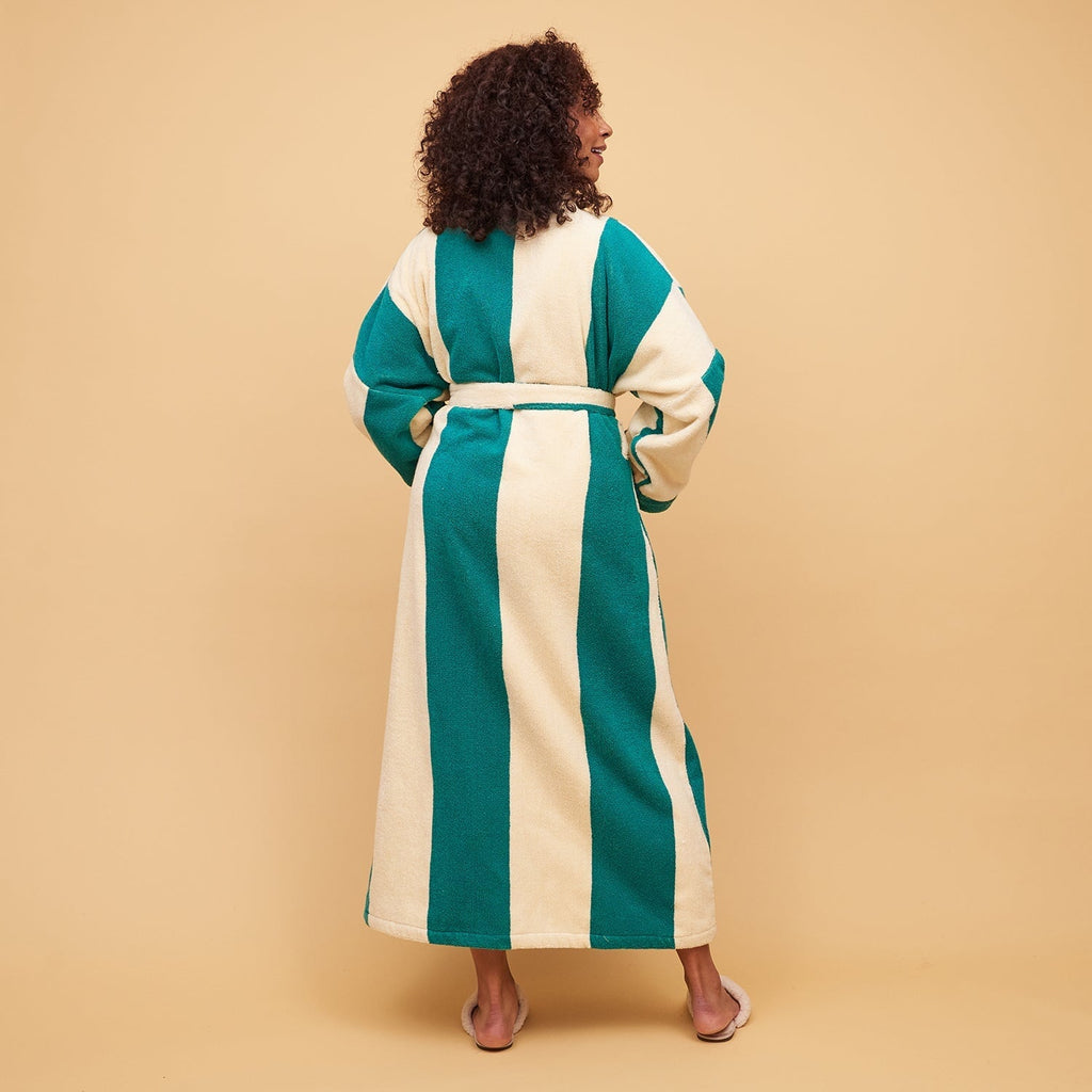 Robes Halifax Towelling Robe - Teal - M/L