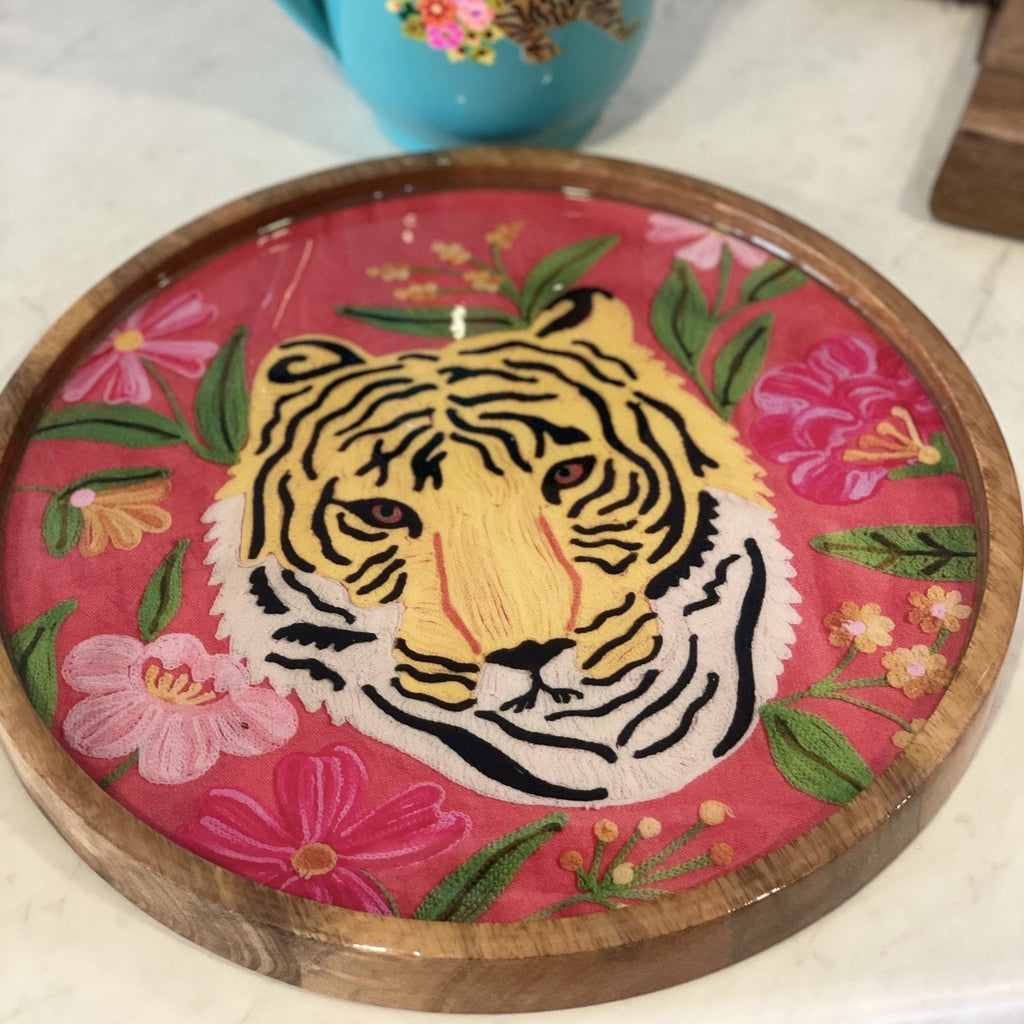 Serveware Tiger Tray Portrait Orange Multicolour