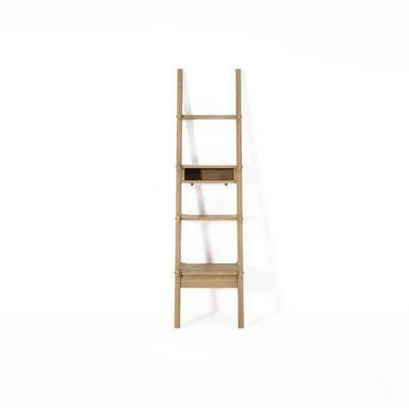 Shop By Room Simply City Ladder Shelves Oak With Drawer And Niche