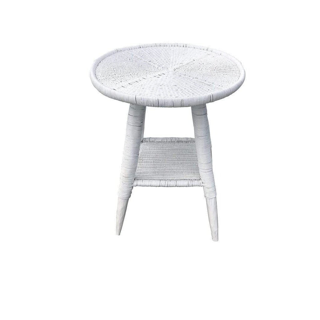 Side Tables Africana Malawi Side Table, White - Ex-Display