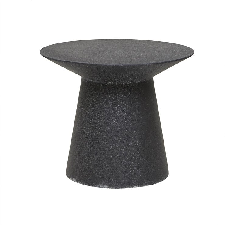 Side Tables Black Speckle Livorno Round Side Table