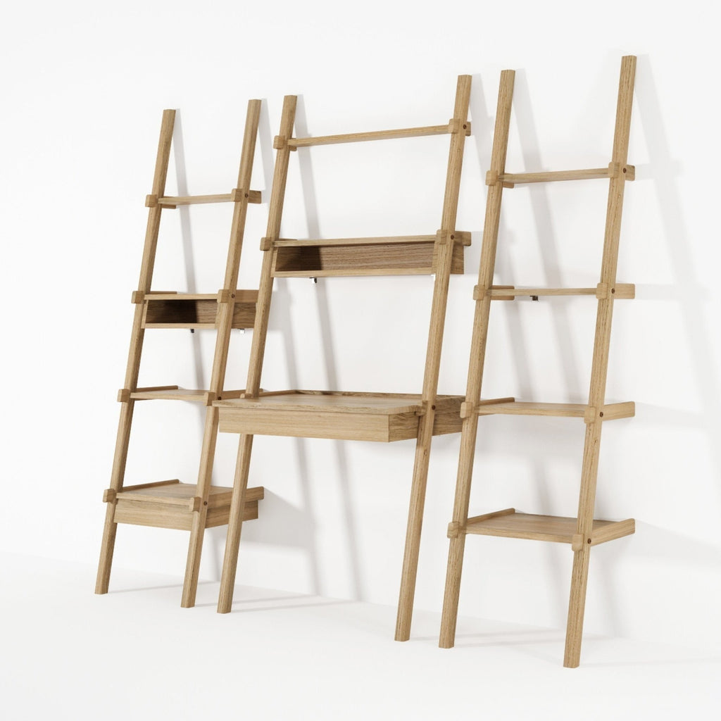 Storage & Organization Simply City Ladder Oak With Drawer Desk And Niche