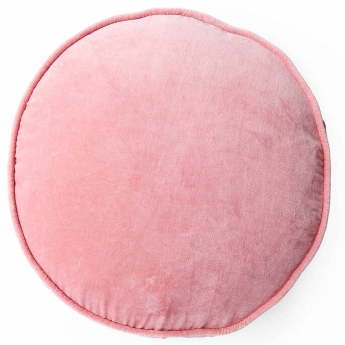 Throw Pillows Dusty Rose Velvet Pea Cushion