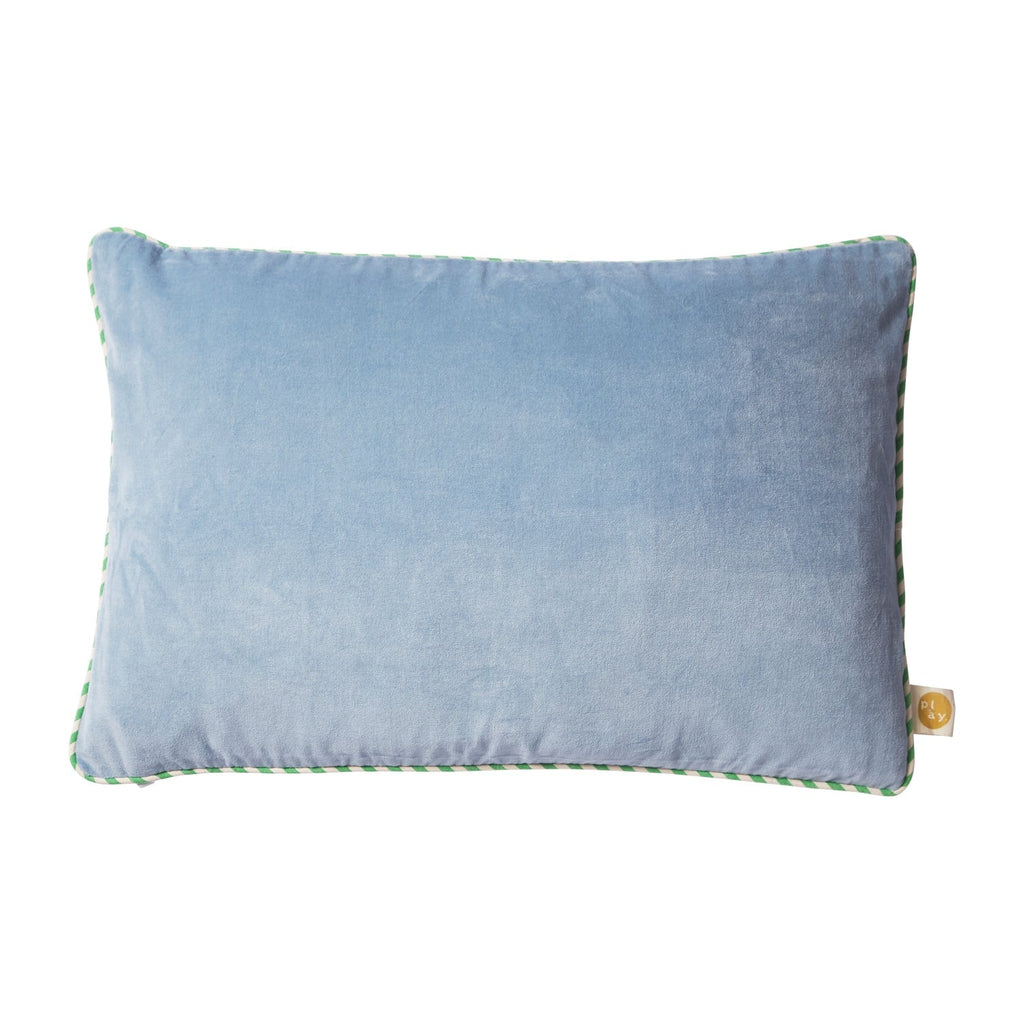 Throw Pillows Elliane Reversible Cushion - Blue Bell