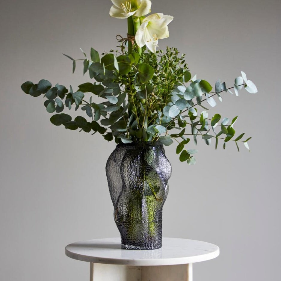 Vases Bloomingville Khalid Vase Grey Glass