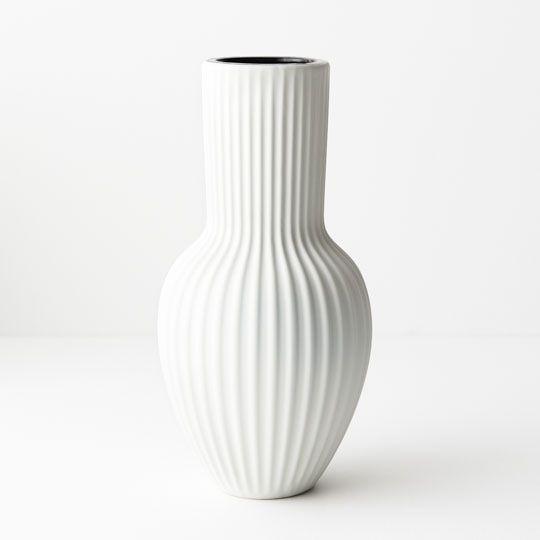 Vases White Vase Annix 27CMH X 13.5CMD